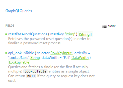GraphQLQueries Screen